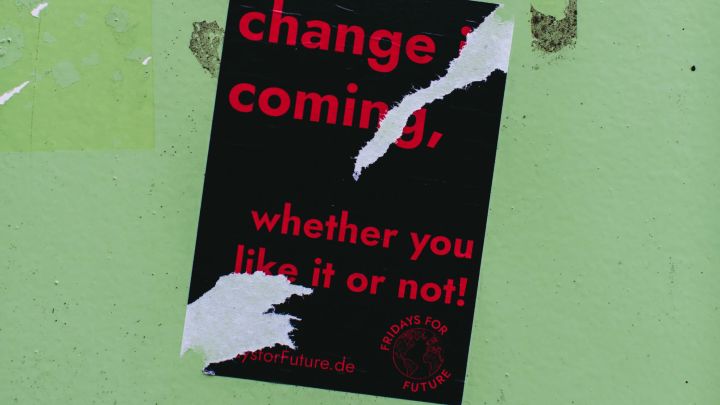Ein Sticker von Fridays for Future