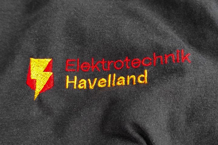 Gesticktes Logo von Elektrotechnik Havelland